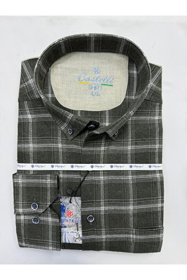 Thick Fabric Warm Winter Trend Plus Size Men's Shirt
