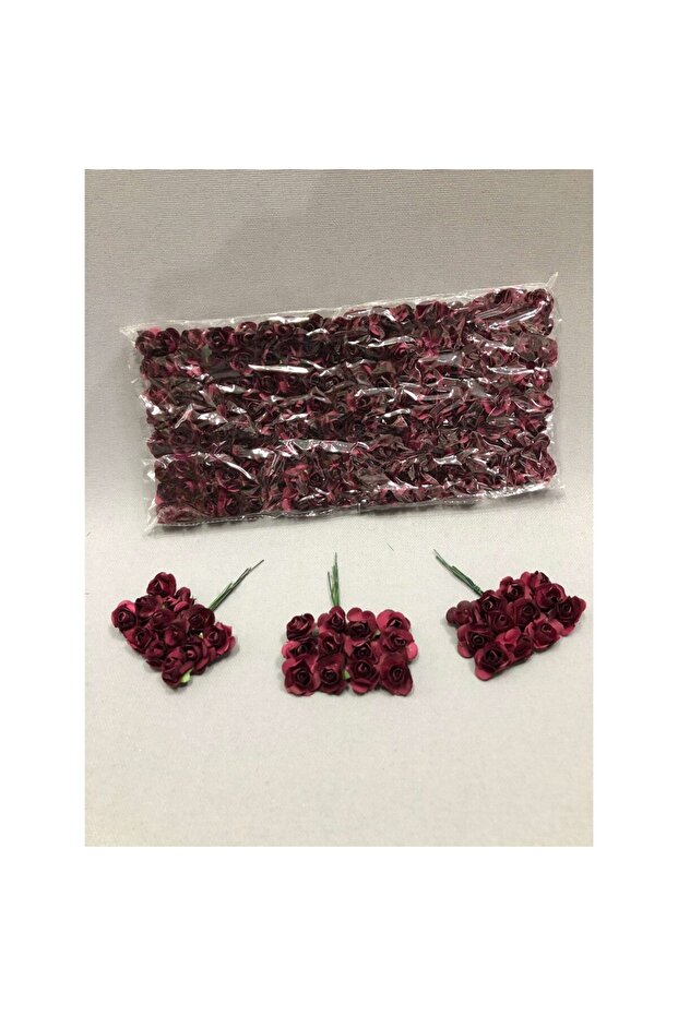 Decorative Paper Rose 1 Pack 144 Pieces, Decorative Paper Rose, Tulle Decoration, Bohça Decoration