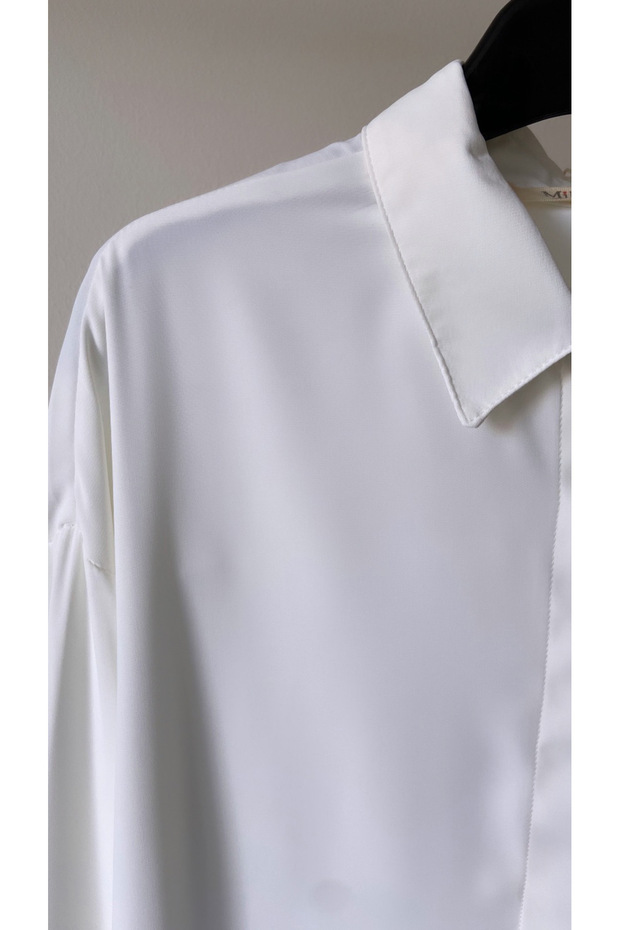 Premium saten dökümlü basic gömlek - 2