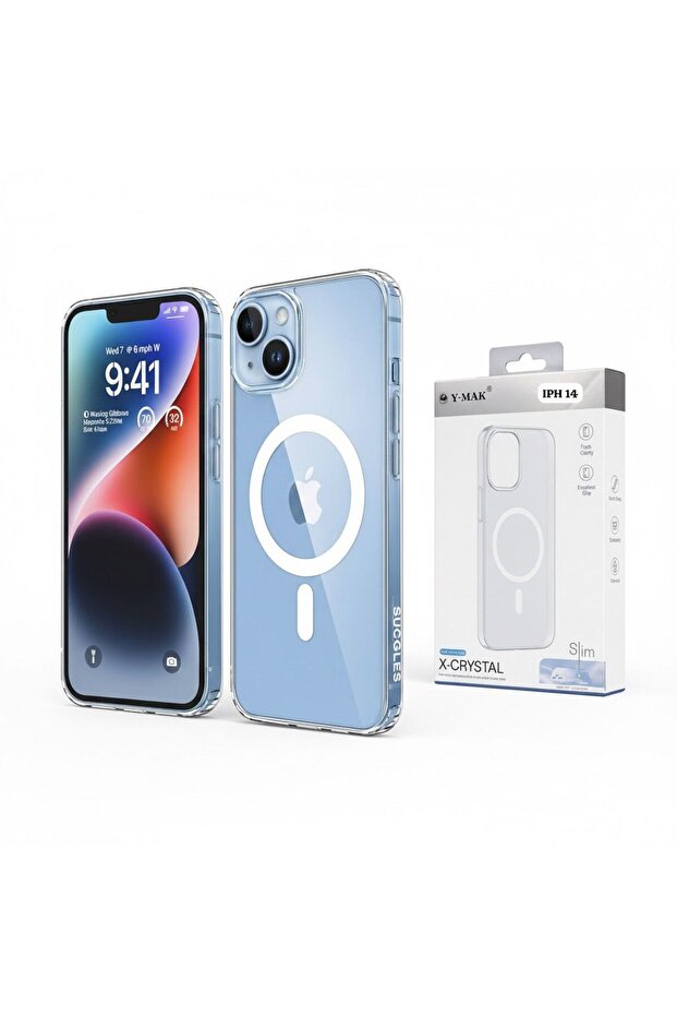 iPhone 14 Hard Slim MagSafe Case – Clear