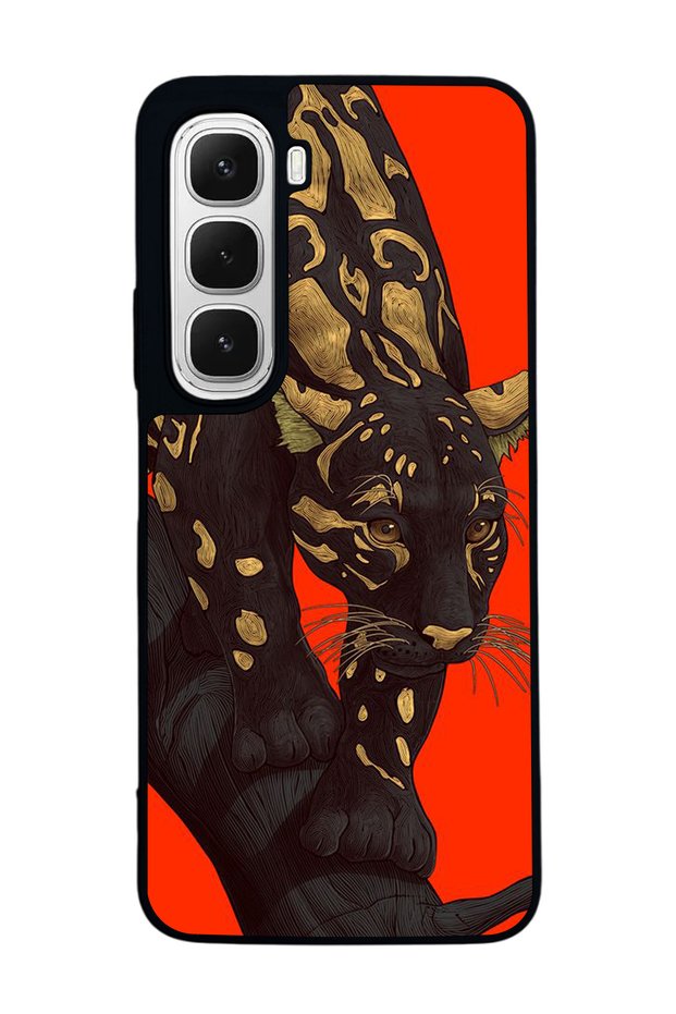 Infinix Hot 60 İ Matte Compatible Black Case – Soft Silicone, Protective, Shock-Absorbing Cover