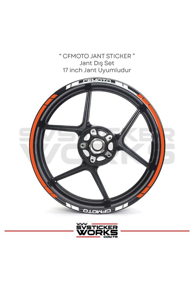 Cfmoto Wheel Rim Sticker Rim Strip Set of 16 Compatible with All Models Sticker Label Model