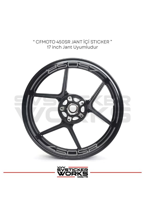 ملصق CFMOTO 450SR داخل حافة العجلة مع مجموعة من 8 قطع من الملصقات