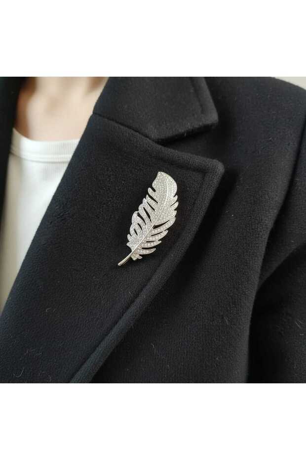 KUŞ TÜYÜ BROŞ - 1