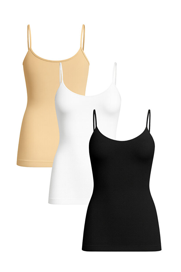 Women's Stitch-Free Shaping / Sculpting Undershirt – Non-Marking Stitch-Free Day Underwear 3-Pack