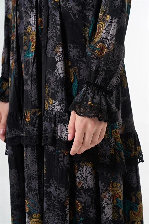 38805 Cupro Jakar Elbise - 8