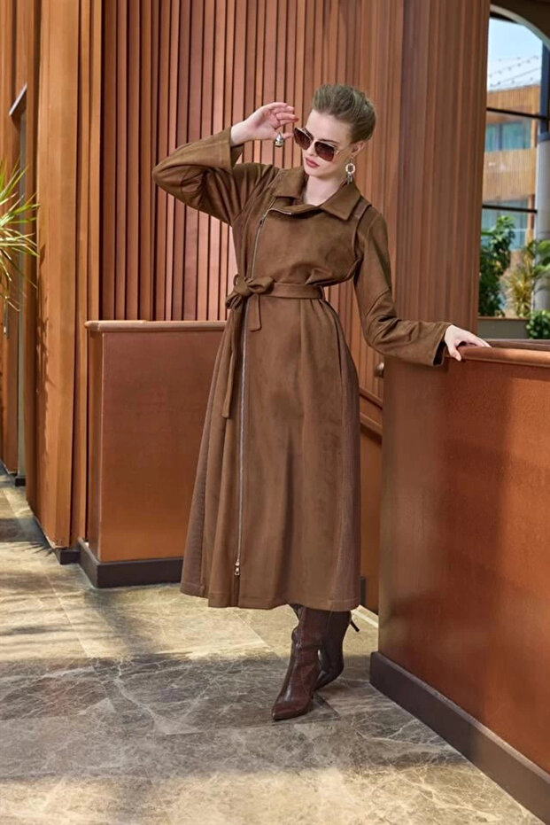 38502 Süet Pardesü - 2