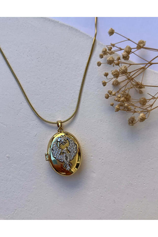 Çelik alya kolye - 1