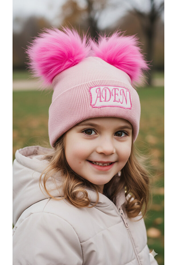 İsimli ponponlu bere - 1