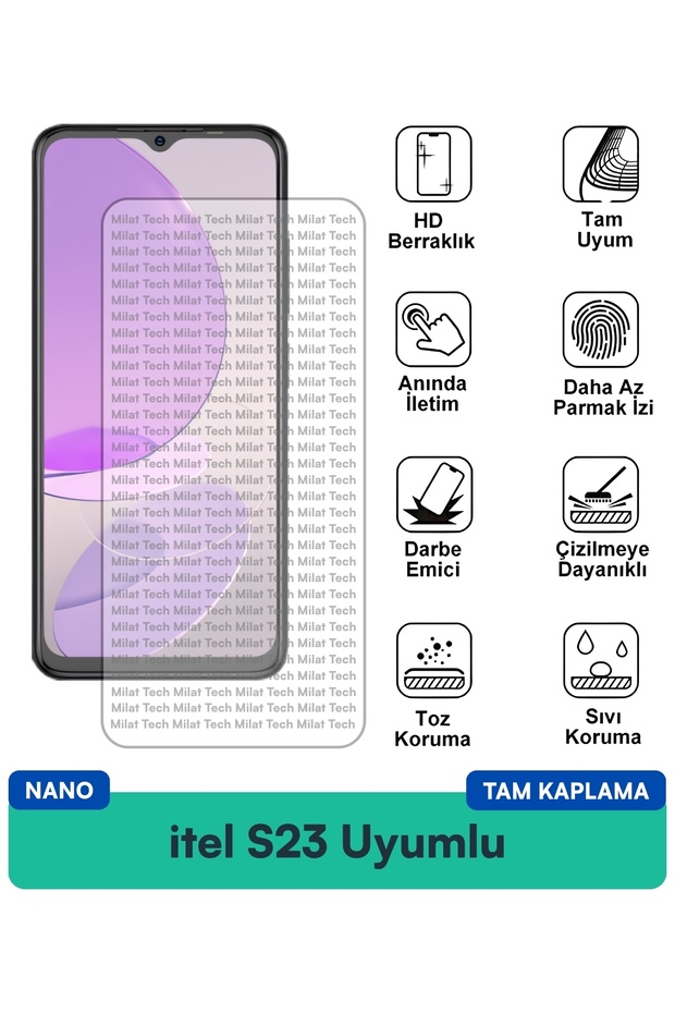 فيلم حماية الشاشة itel S23 Nano مقاوم للخدوش والصدمات