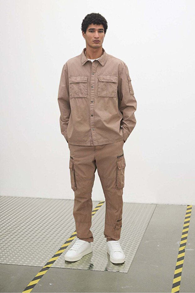 Regular Fit Utility overshirt - 1