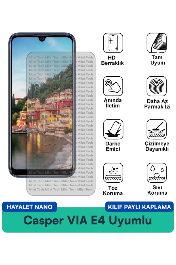 حافظة نانو Ghost باردة لـ Casper VIA E4، طبقة حماية متوافقة مضادة للخدش ومتينة لحماية الخصوصية - 1