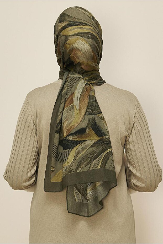 Patterned Viscose Shawl 8604 - 2