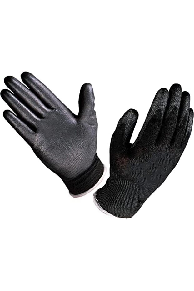 Black Grip Glove - Antistatic, Elastic, Micropure Structure