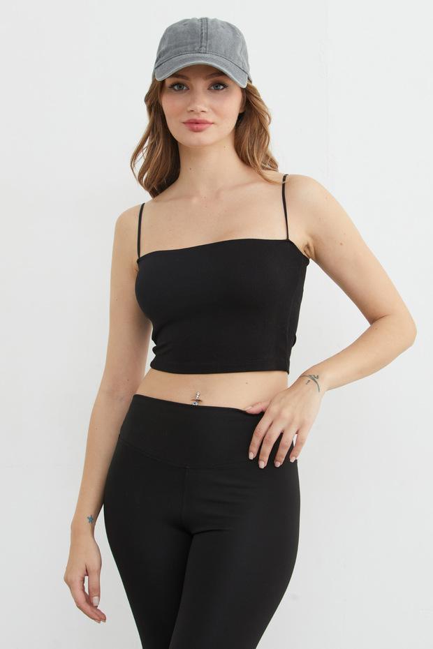 Basic İp Askılı Kaplı Büstiyer - 1