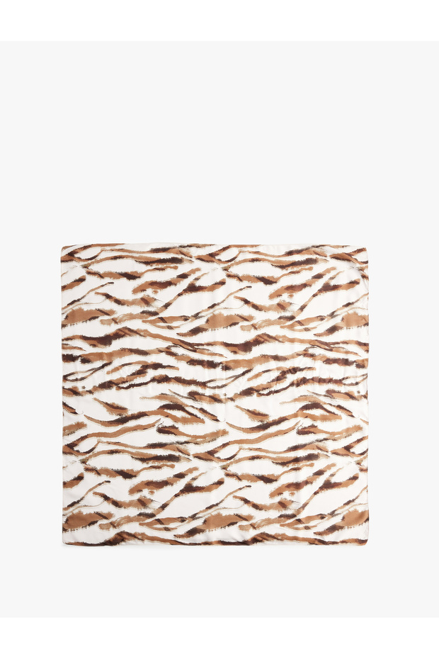 Abstract Patterned Square Satin Shawl