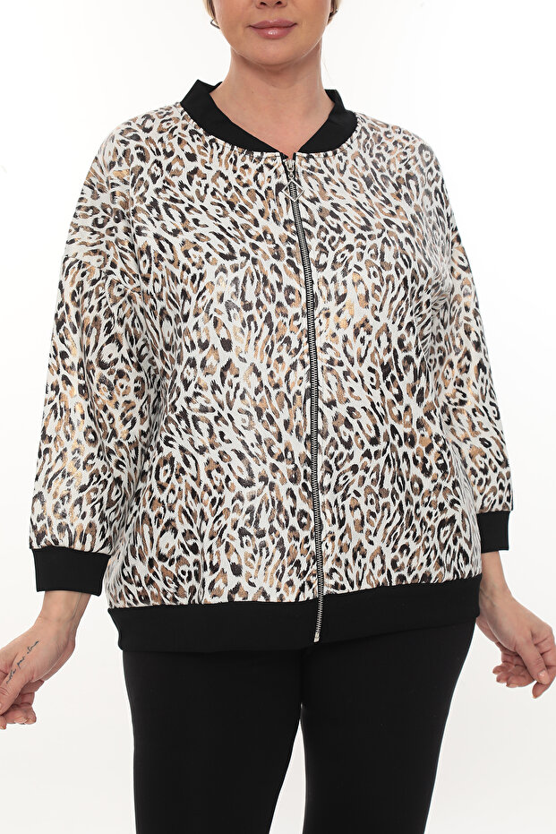 Plus Size Bomber - 1