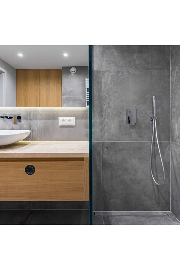 مقابض خزانة بمقبض ارتداد، 4 قطع، لون أسود - 6