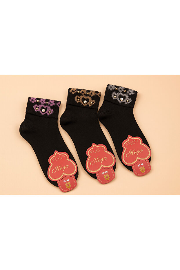 Women's Pearl Socks Set of 3