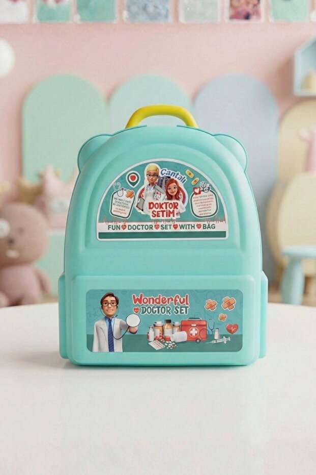 8 Piece Doctor Set with Bag – Portable Toy Doctor Kit with Bag
