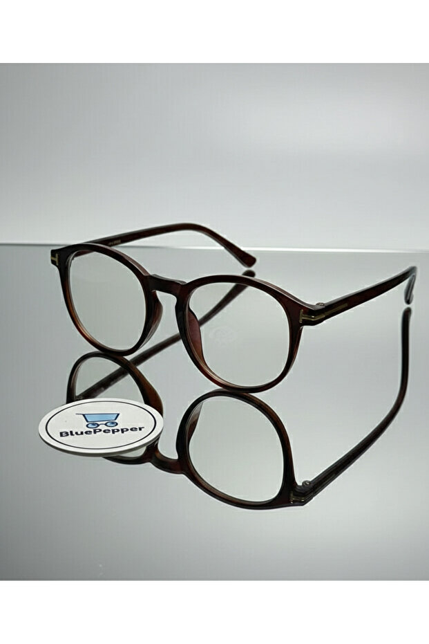 فيڤا | نظارات حماية للجنسين منقوشة بألوان القهوة العصرية مع فلتر للضوء الأزرق قابل للتبديل
