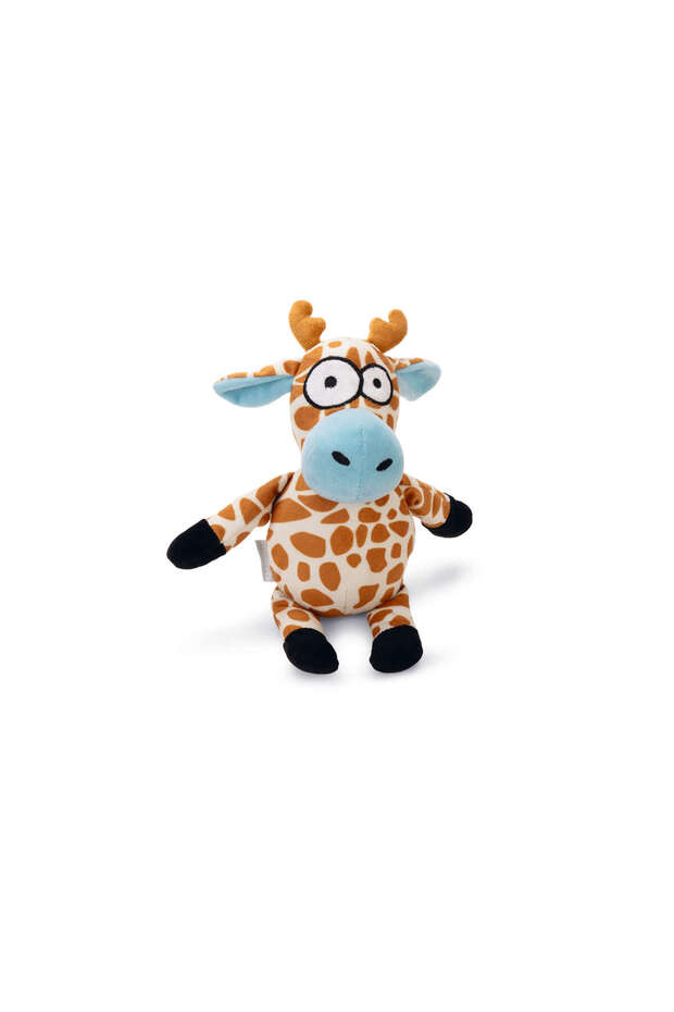 Mtxdpn Dog Toy, with Sound, Giraffe, Plush, (160610) Brown, 24X13X10Cm