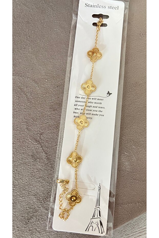 Gold çelik yonca set - 4