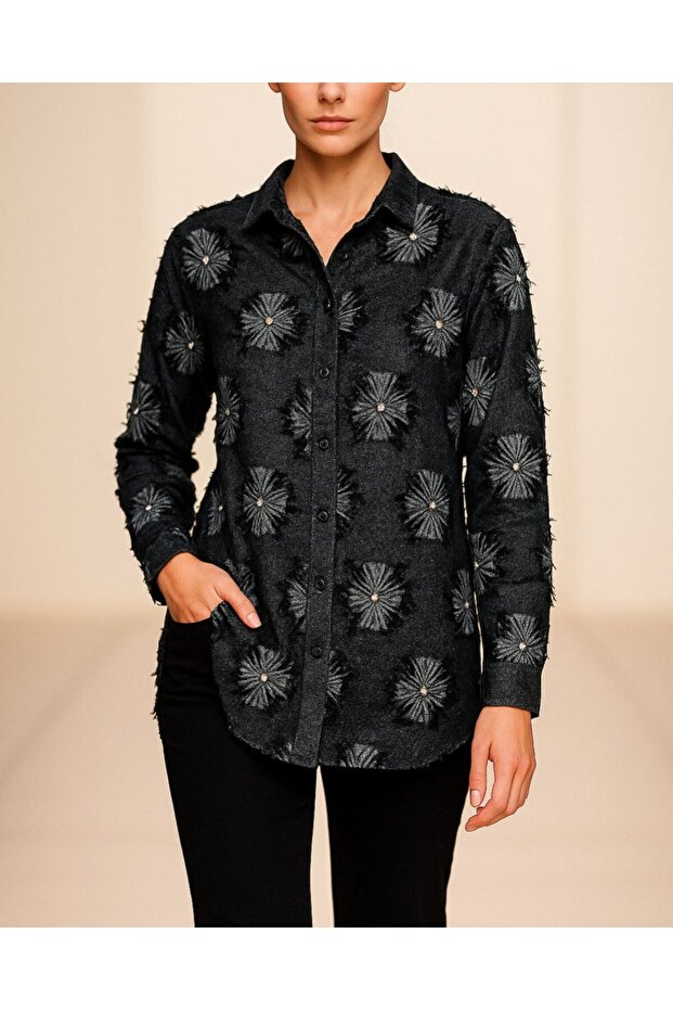 KADIN OVERİSİZE GÖMLEK - 1