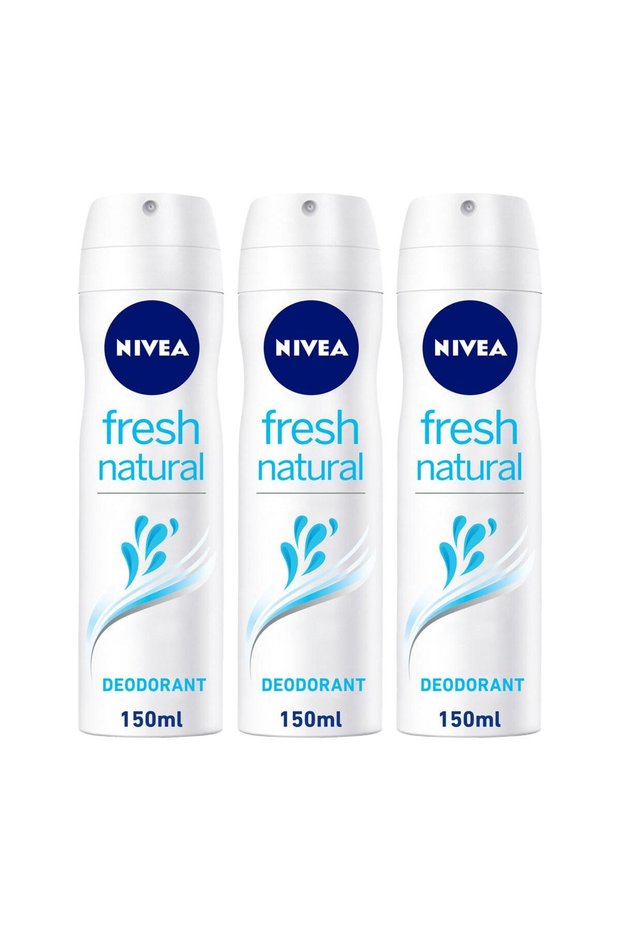 Fresh Natural Deodorant For Women, 150ml (Pack of 3)