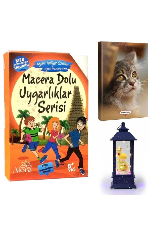 Adventure-Filled Civilizations 5 Books - Minik Kedi Defteri and K. Prens Sokak Lambası Fener Kar Küresi