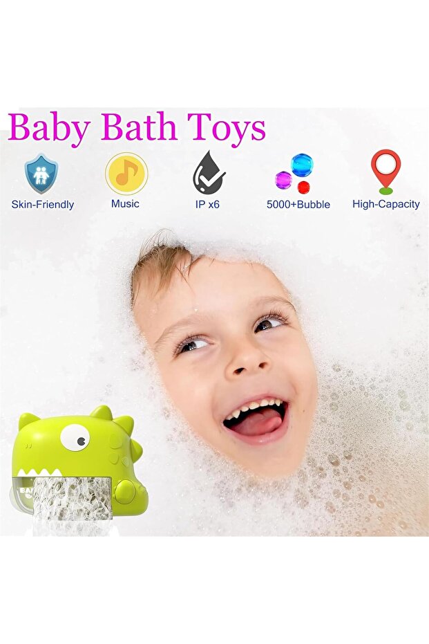 آلة صنع فقاعات الاستحمام على شكل ديناصور - 3