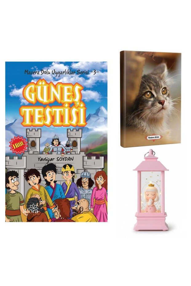Sun Test - Minik Kedi Planlama Defteri and Kedili Prenses Fener Tipi Işıklı Kar Küresi