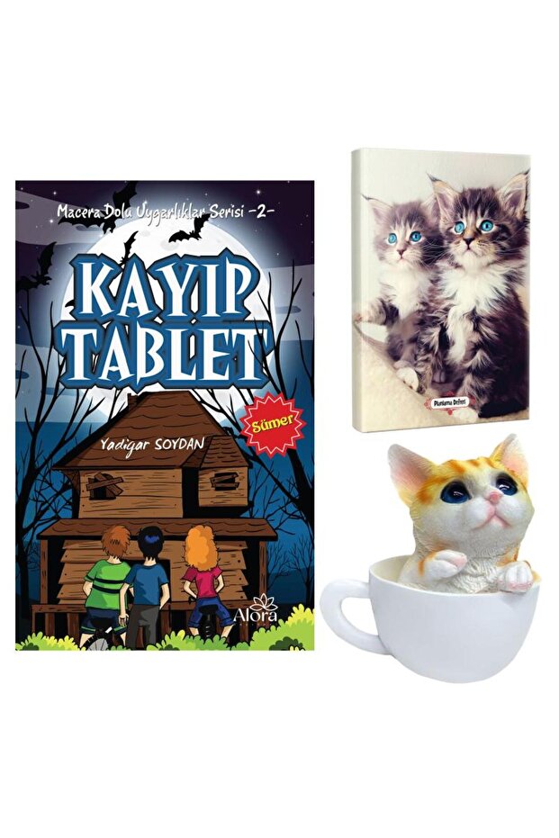 Kayıp Tablet - Maviş Kediler Planlama Defteri ve Fincanda Kedi Kumbara