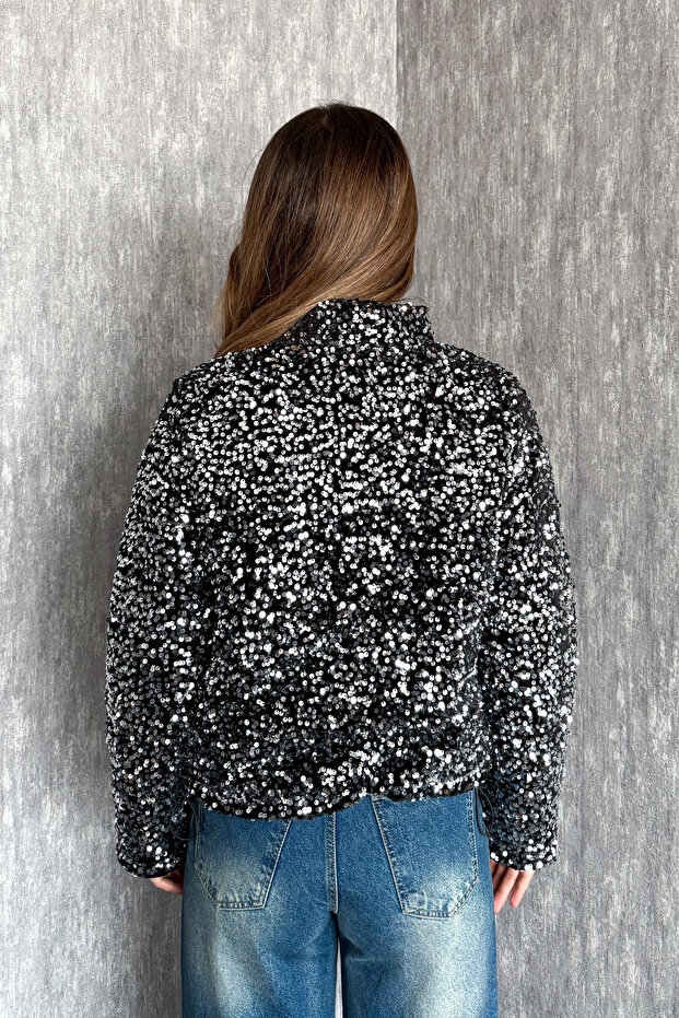 Kadın Pullu Mont 99544 - 4