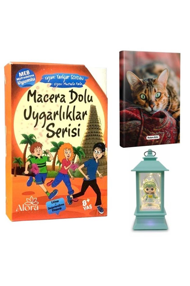 Adventure-Filled Civilizations 5 Books - Confused Cat Planning Notebook and Bunny Girl Lantern Type Snow Globe