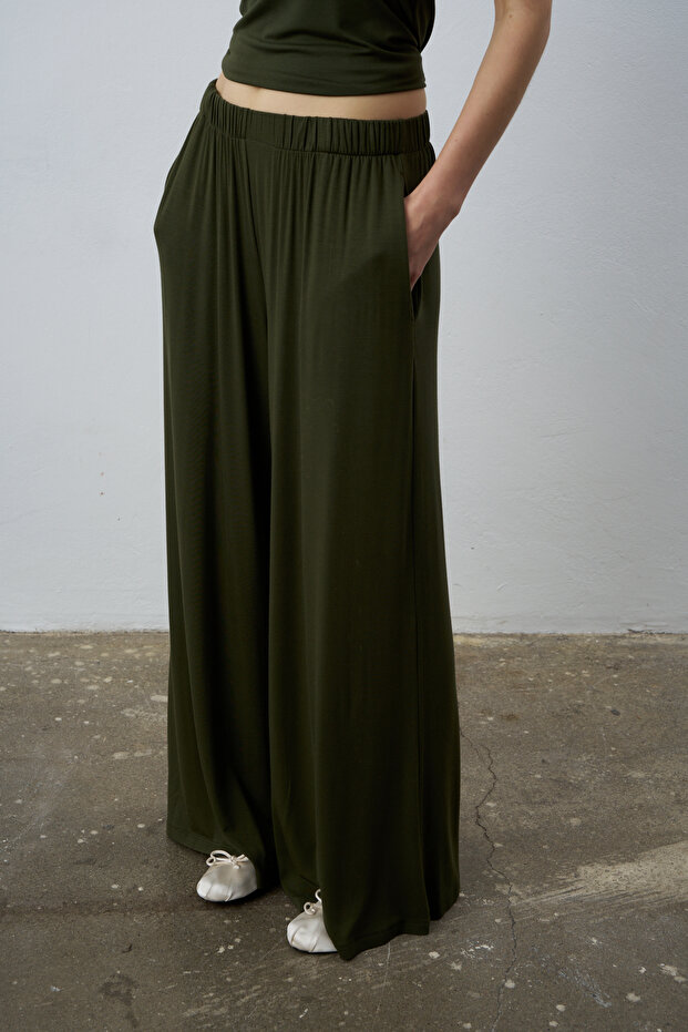 Mono Basic Dökümlü Pantolon - 5