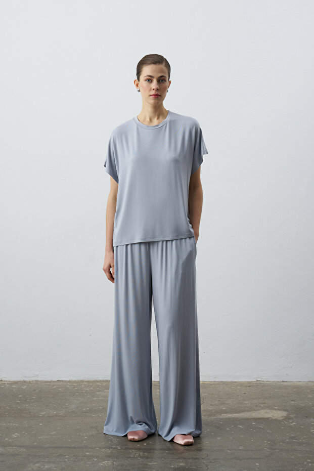 Mono Basic Dökümlü Pantolon - 1