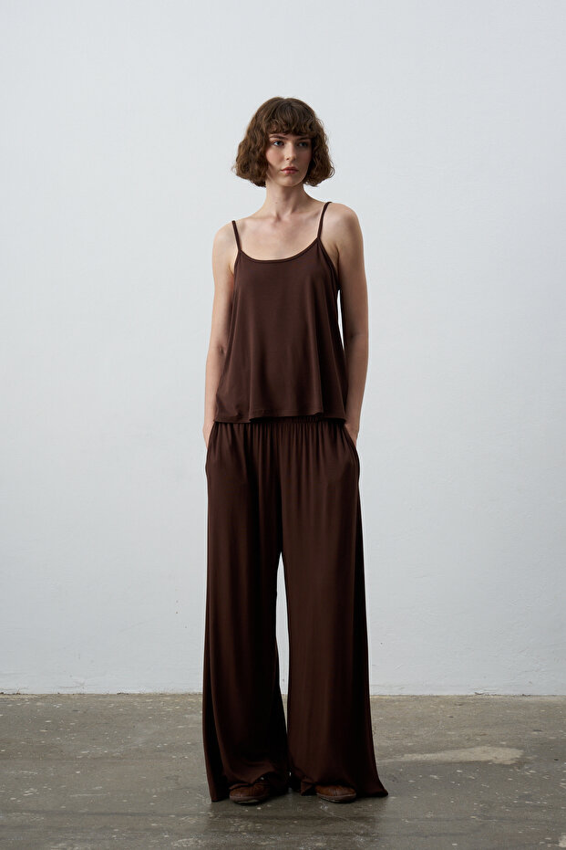 Mono Basic Dökümlü Pantolon - 5