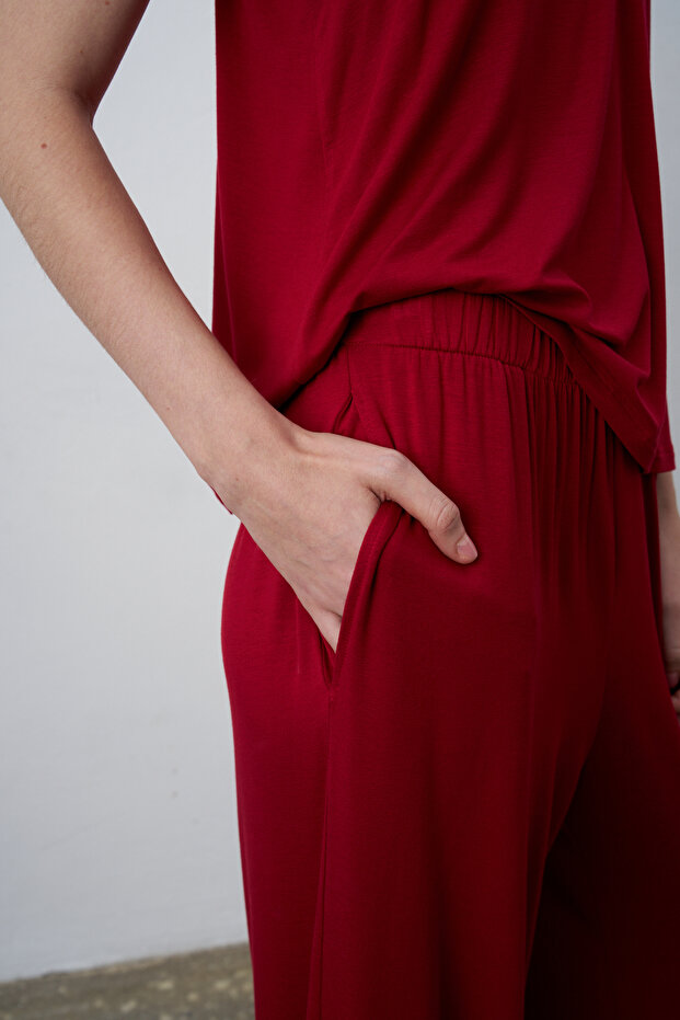 Mono Basic Dökümlü Pantolon - 4