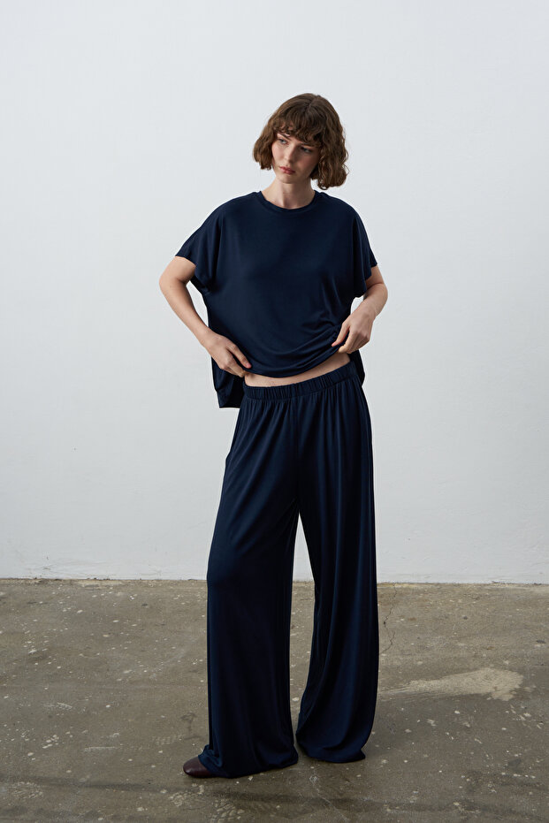 Mono Basic Dökümlü Pantolon - 3