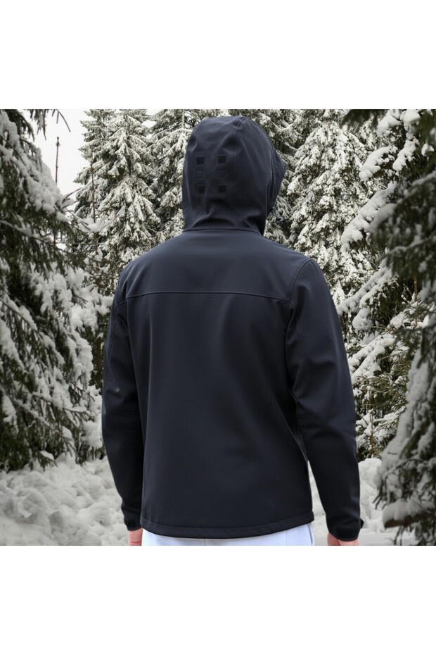 Tactical Softshell Mont - Siyah - 5