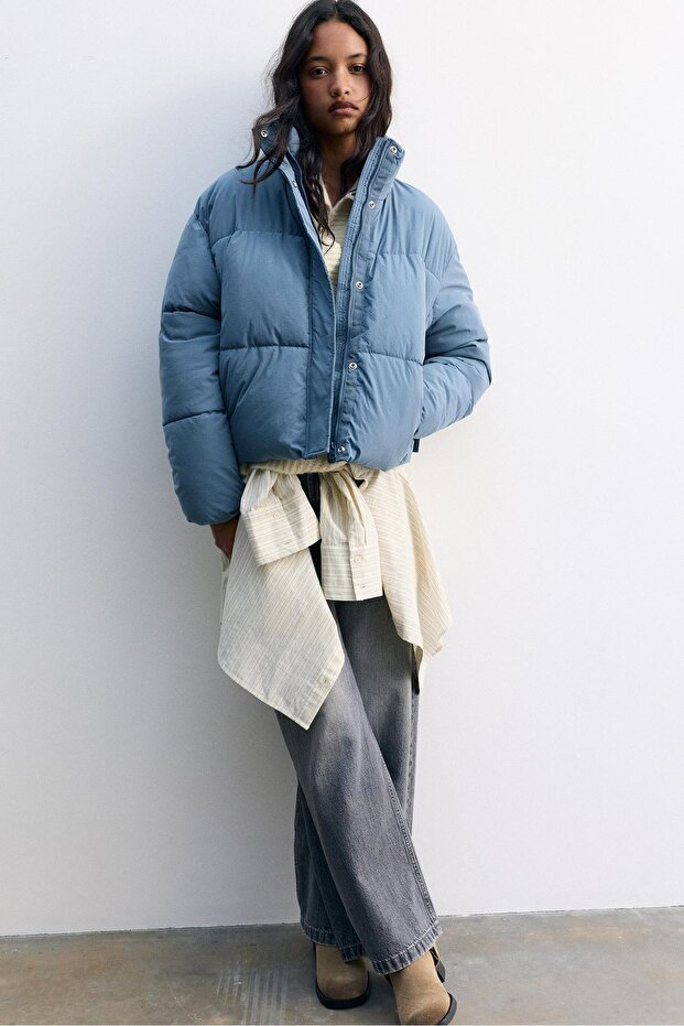 Padded high neck jacket - 1