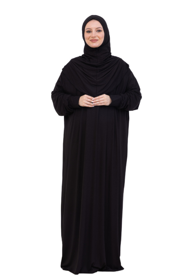 One Piece Prayer Dress Set, Viscose Soft Hijab Abaya, Comfortable Ready-To-Wear Shawl Headscarf Suit