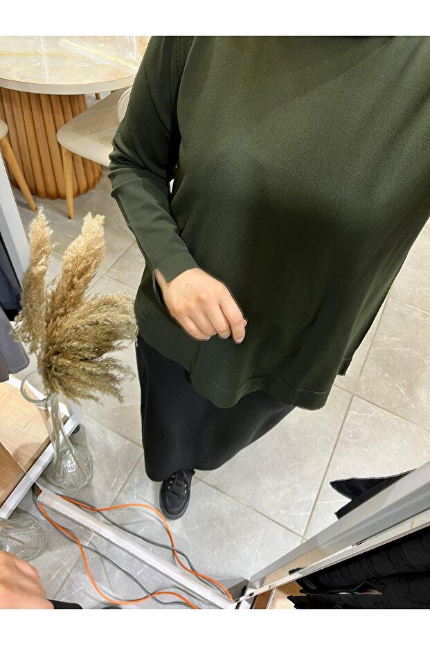 902 Basic Merserize Tunik Haki - 3