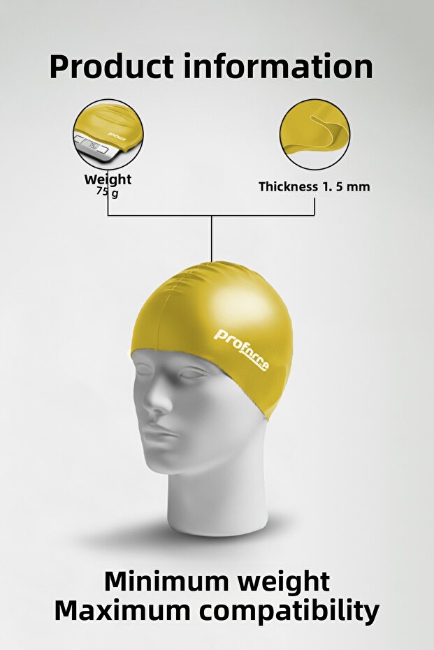 قبعة السباحة السيليكون SB01 - 4