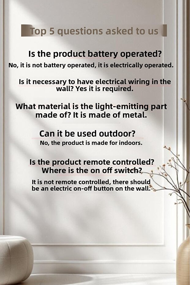 شمعدان حائط فردي من ريسو ميتال رستيك E27 - 3