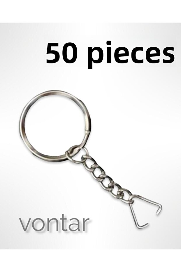 سلسلة علاقة مفاتيح 50 قطعة (نهاية مثلثة)