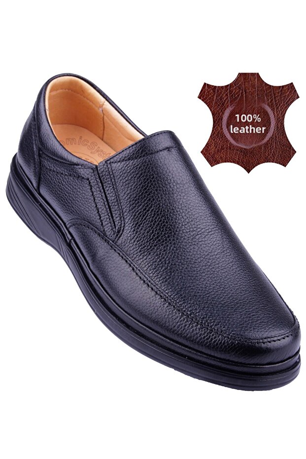 Inside and Outside Genuine Leather Ultra Lightweight Orthopedic Casual Men's Shoes