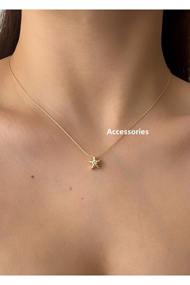 Minimal Star Gold Women's Necklace