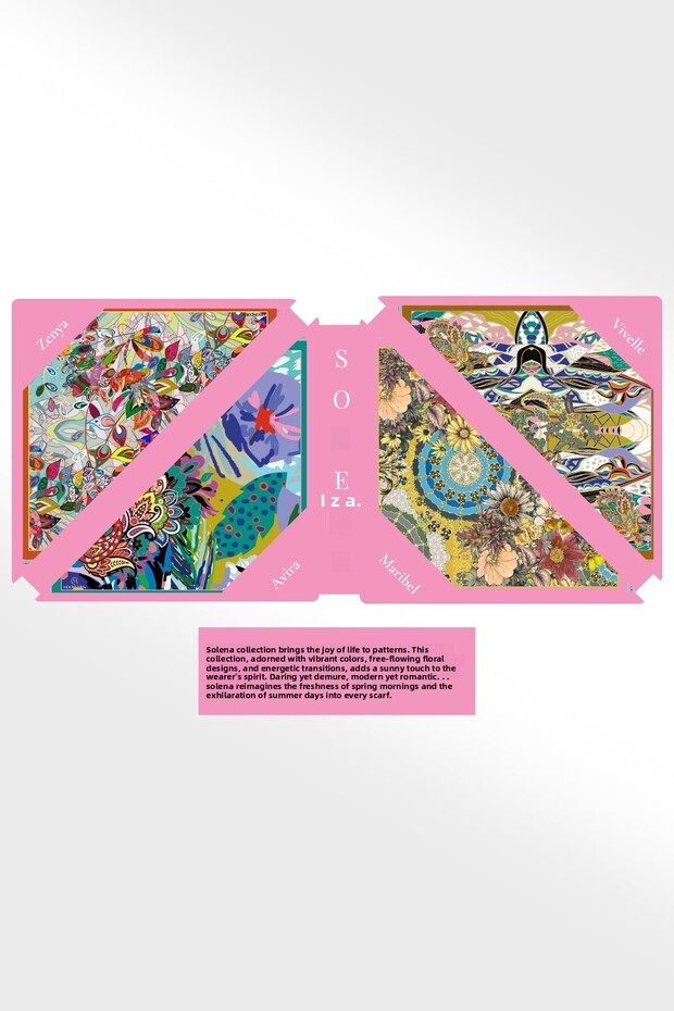 Colecția de eșarfe Solena din 4 piese - 3